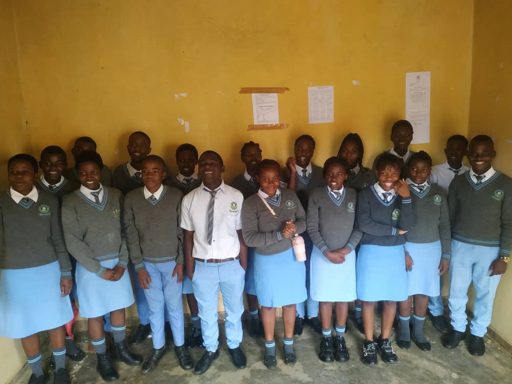 Students at Jam Park Private Secondary School